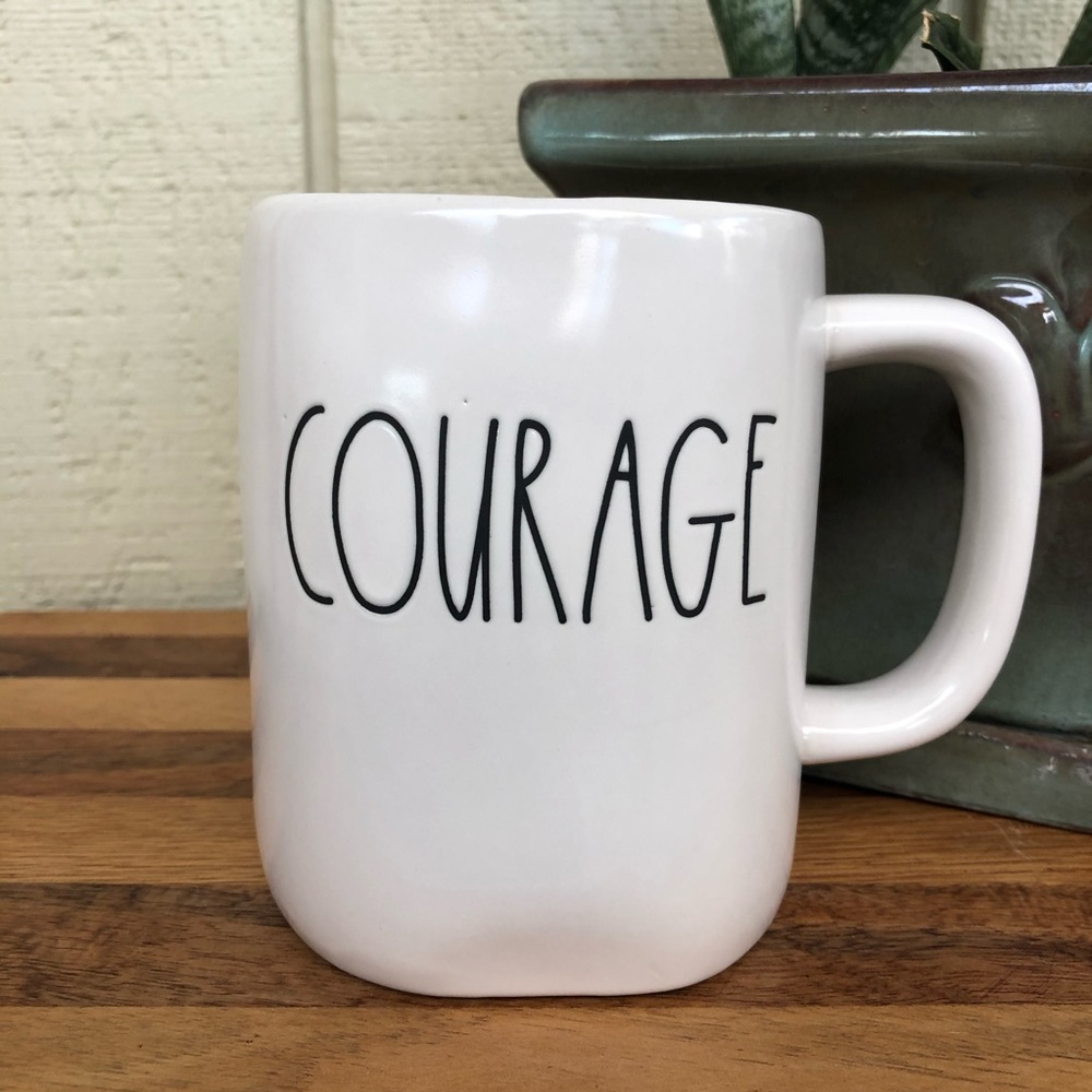 Rae Dunn “COURAGE” mug